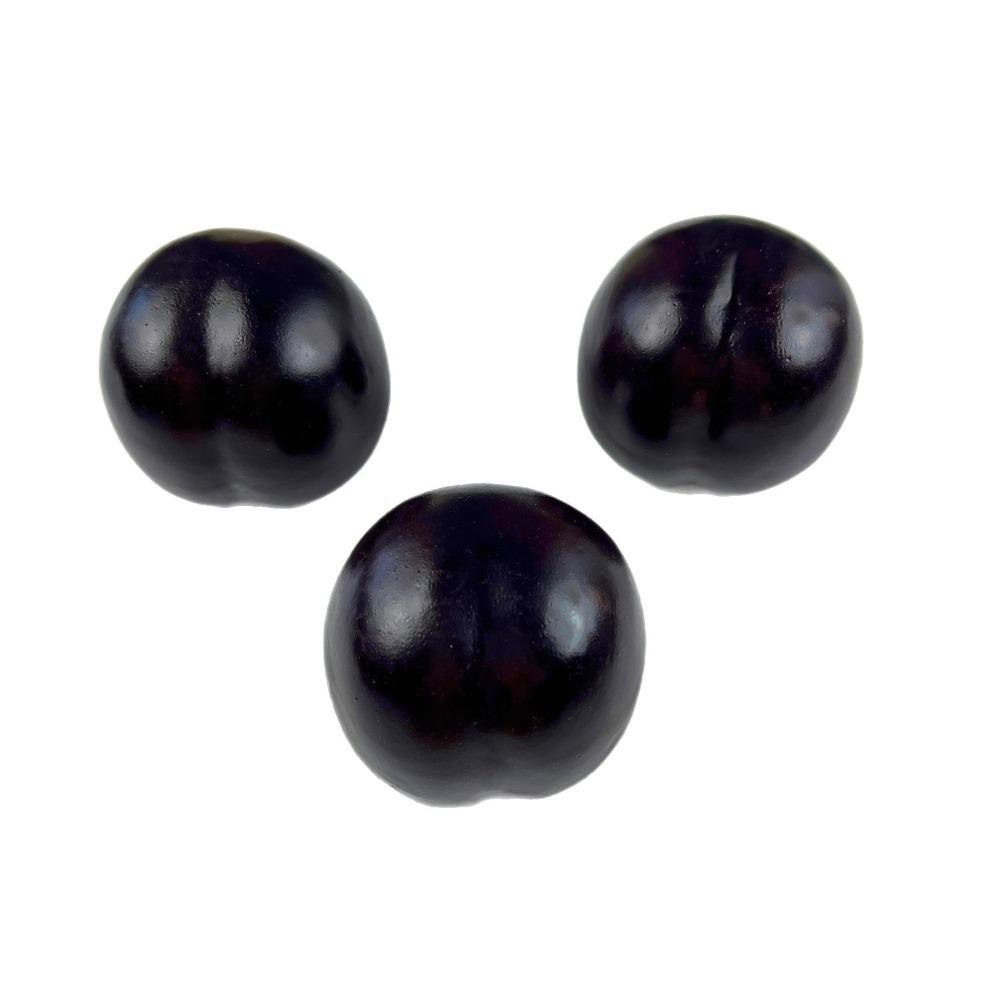 

10pcs Realistic Artificial Foam Black Plum Mini Simulation Plum Model Fake Plum Fruit Home Decor чёрный
