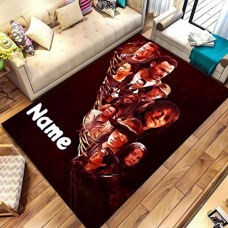 Custom Personalization The Walking Dead Area Rug - Perfect For Kitchen, Bathroom,Laundry Room Decor Large Size Available,Gift All Seasons