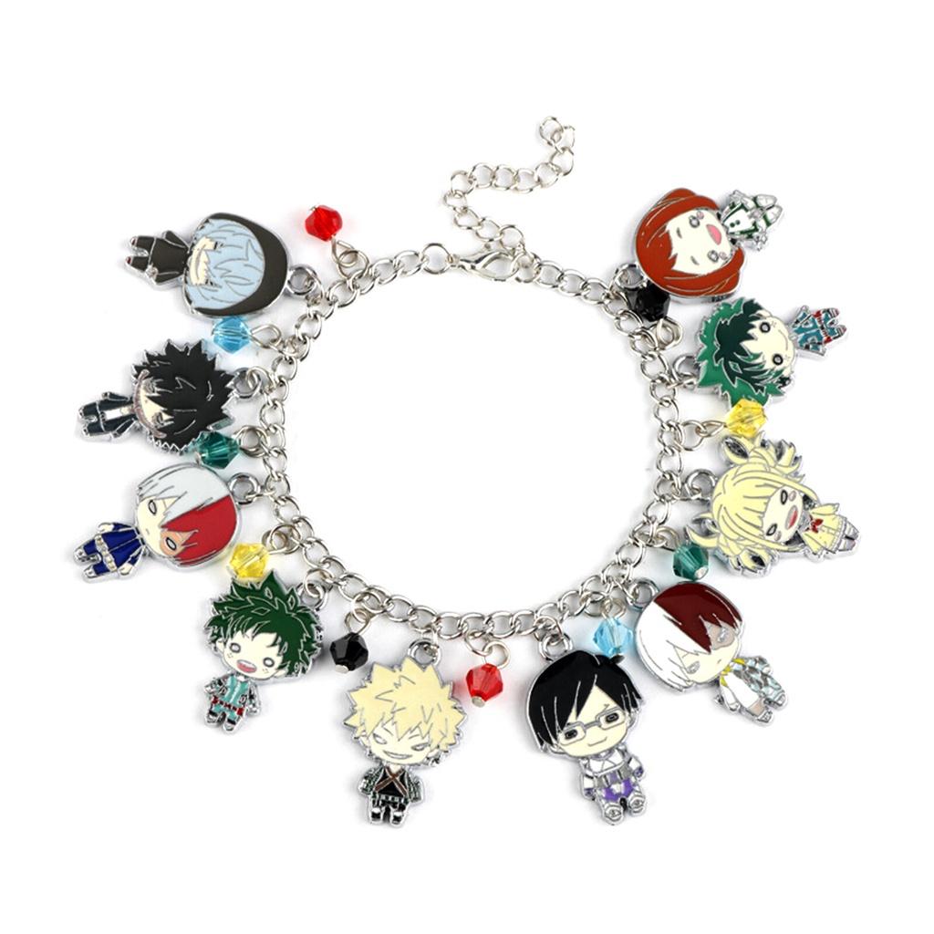 Alloy Cartoon Character Bracelet Set Unique My Hero Academia Accessories