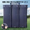 Air Mattress Camping Mat [30s Inflation, 10cm Thickness] Foot-operated, Infinitely Connectable, R-value 4.0, Car Camping, Emergency Use, Thick, with P