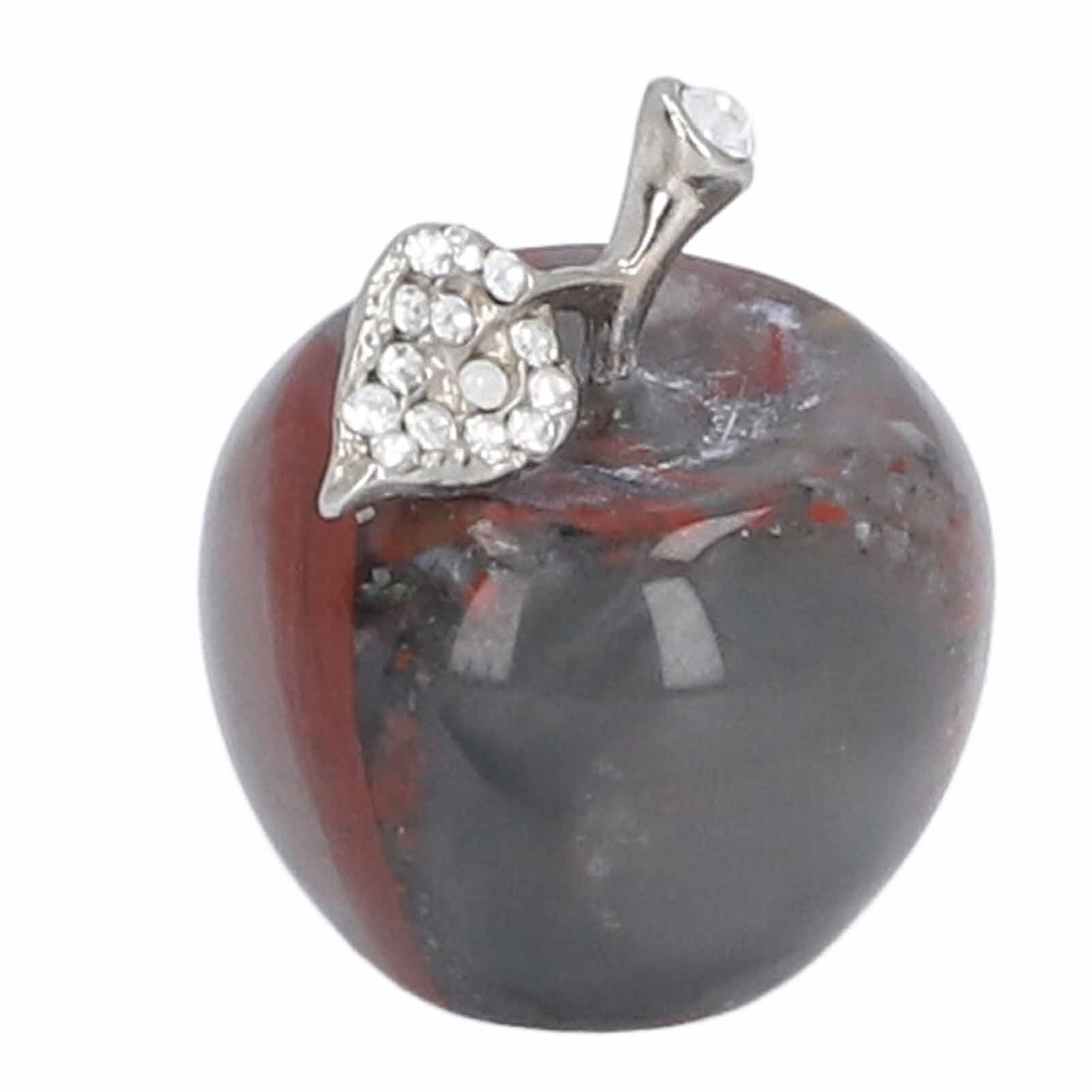 

Хрустальная фигурка яблока, Исцеляющий кристалл, Резная статуэтка яблока, Милый хрустальный пресс-папье в виде яблока, Поделка