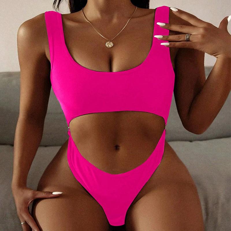 Pure Desire Style One-piece Swimsuit Women's Exposed Navel Sexy Bikini Beach Hot