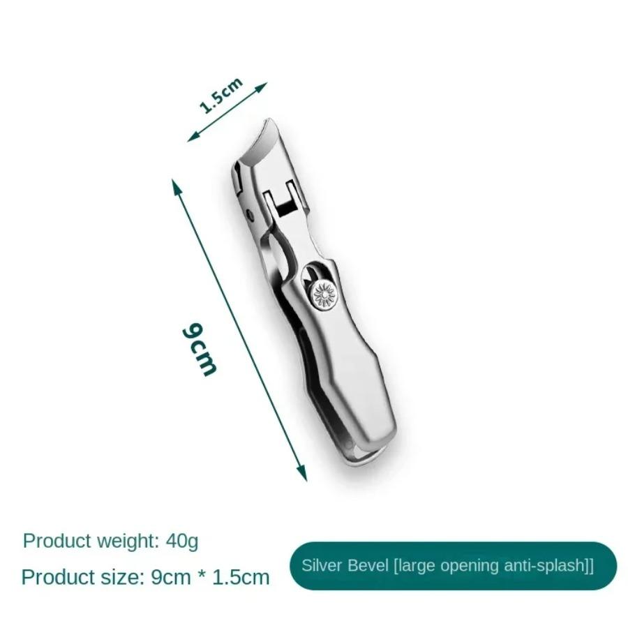 Stainless Steel Nail Clipper Splash-Proof Large Opening Nail Clipper Portable Dead Skin Removalnail Clipper Cuticle Trimmer