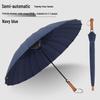Vintage Wood Handle Automatic Windproof Long Umbrella