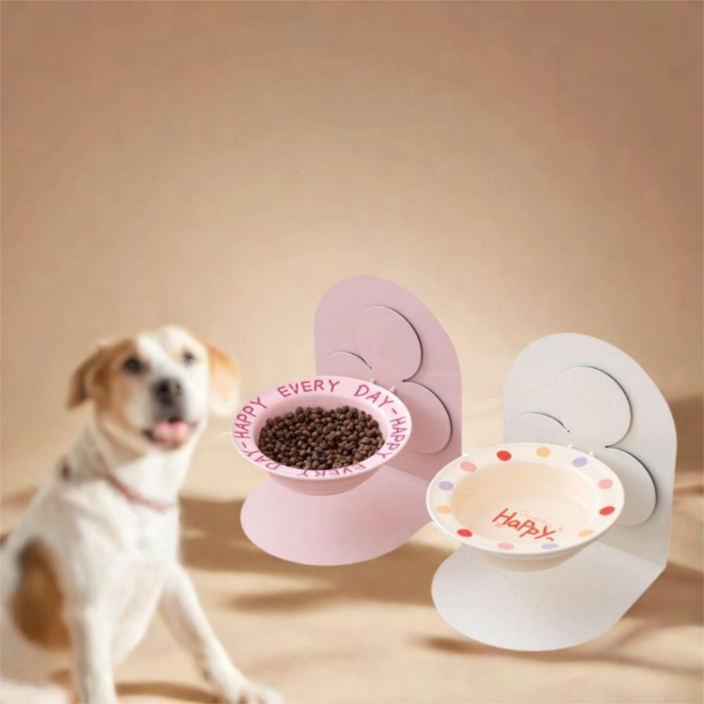 Detachable Cat Water Bowl Adjustable Height Cat Drinking Bowls Ceramic Cat Bowl for Cat and Dog