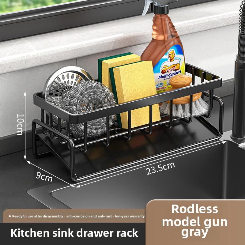 Kitchen Rack, Rag Rack, Household Sink, Drain Basket, Countertop, Multifunctional Sponge Detergent Storage Rack
