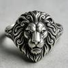Luxe nieuwe retro leeuwenkop ring heren imitatie Thais zilver gepersonaliseerde ring Europese en Amerikaanse stijl sieraden