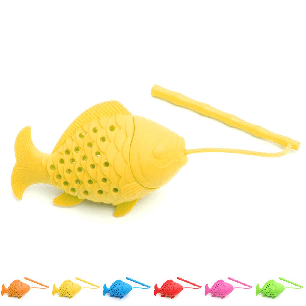 Guter Fisch-Tee-Infuser für losen Tee, Kräutersieb, Sicherer Silikon-Diffusor