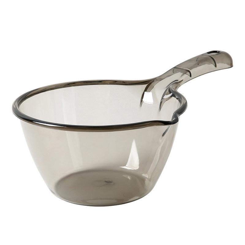 

Thickened Transparent Plastic Kitchen Ladle Durable Household Water Scoop with Handle for Straining and Pouring One Size