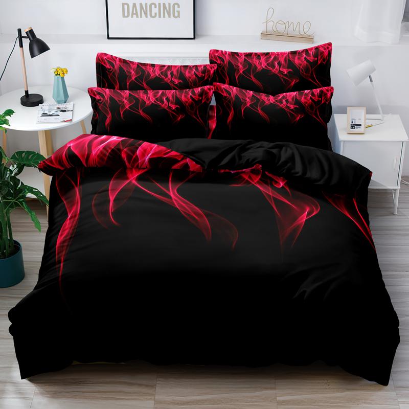 3-Piece Simple Modern Skull Animal Pattern Digital Printed Down Duvet Cover Set,Bedding Set(1 Down Duvet Cover+2 Pillowcases)