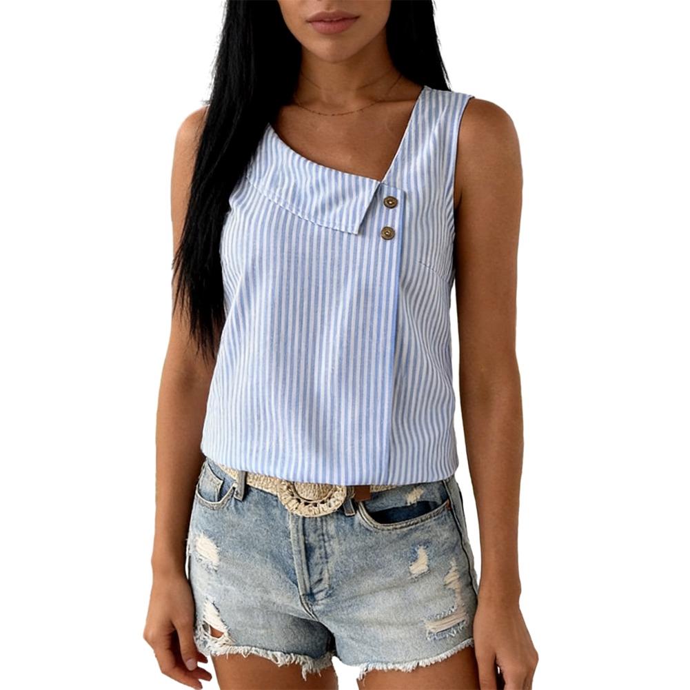 Women s Casual V-Neck Sleeveless Tank Top S