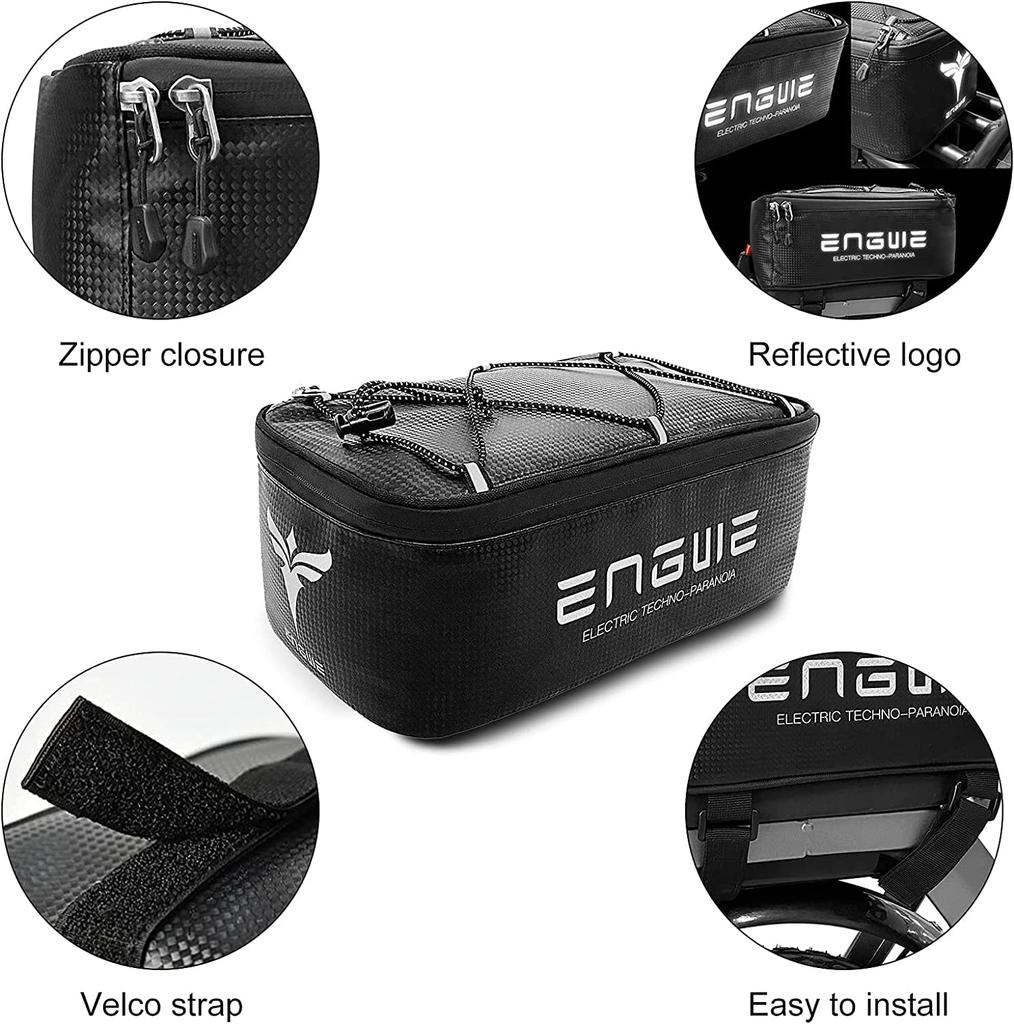 Engwe Bicycle Storage Bag – Waterproof, Lightweight & Portable, 29.5 × 16.5 × 12 Cm, Black