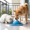 Slow Eating Pet Bowl Feeder Dog for Liquid Treat with Licking Ball Feed Lick Ball Toy Safe Eating Bone Broth Yogurt Wet Food