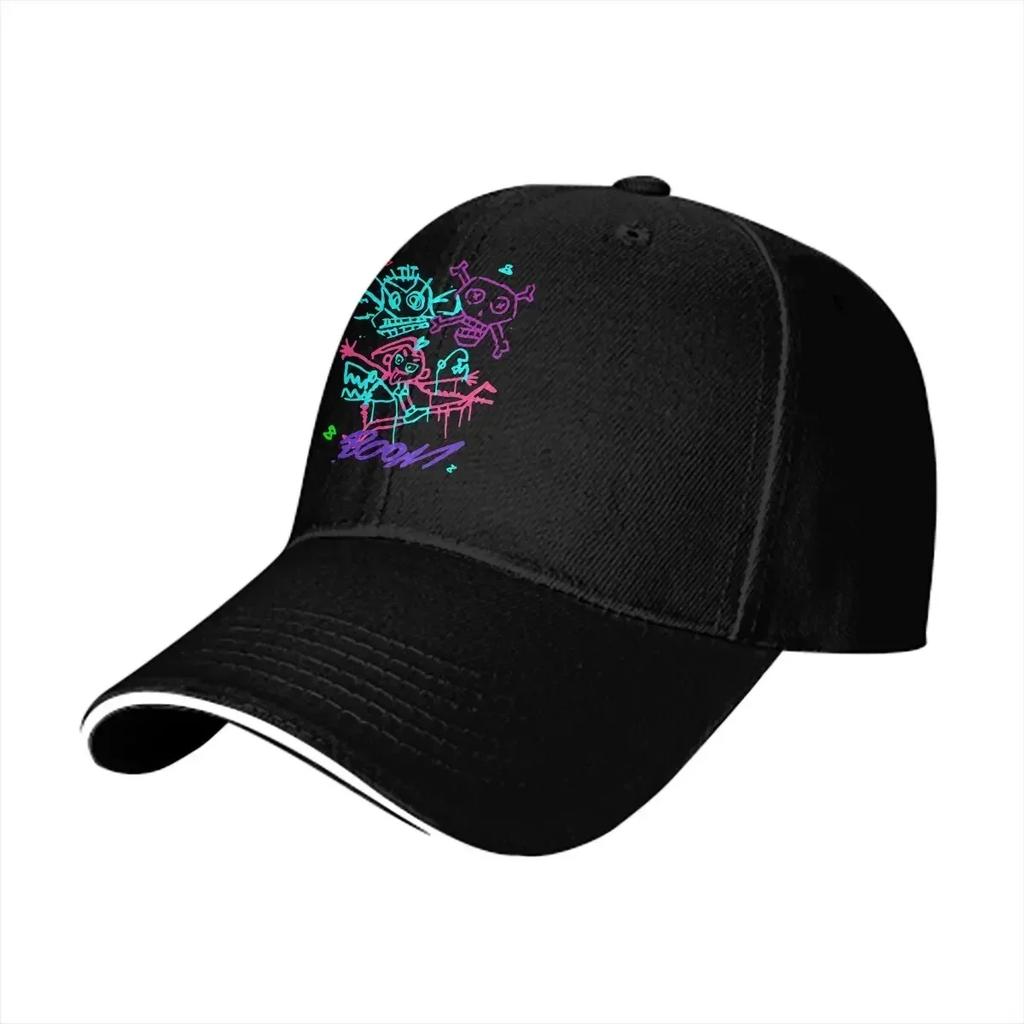 Washed Unisexs Baseball Cap Jinxed Pow Pow Boom Monkey Sports Snapback Caps Dad Hat Acrane Anime Hats