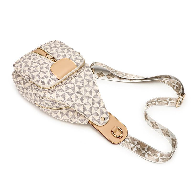 Ny avslappet crossbody-veske multifunksjonell damebrystveske stor kapasitet crossbody-ryggsekk