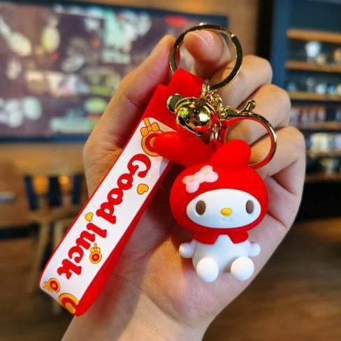 Sanrio Keychain Kuromiya Doll Accessory Car Keychain Couple s Bag Kawaii Cute Personalized Gifts Y2k Fashion Toys Anime Cartoon