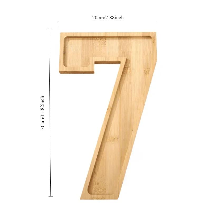 2025 Digital Tray Fruit Cheese Platter Vegetable Food Plate Party Supplies Cooked Food Plate Home Decoration Crafts Xmas Gift