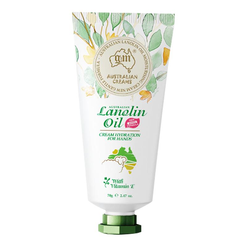 Aozhiman Australische Schaföl Handcreme, Feuchtigkeitsspendend & Hydrierend, 70g Tragbare Duftserie.