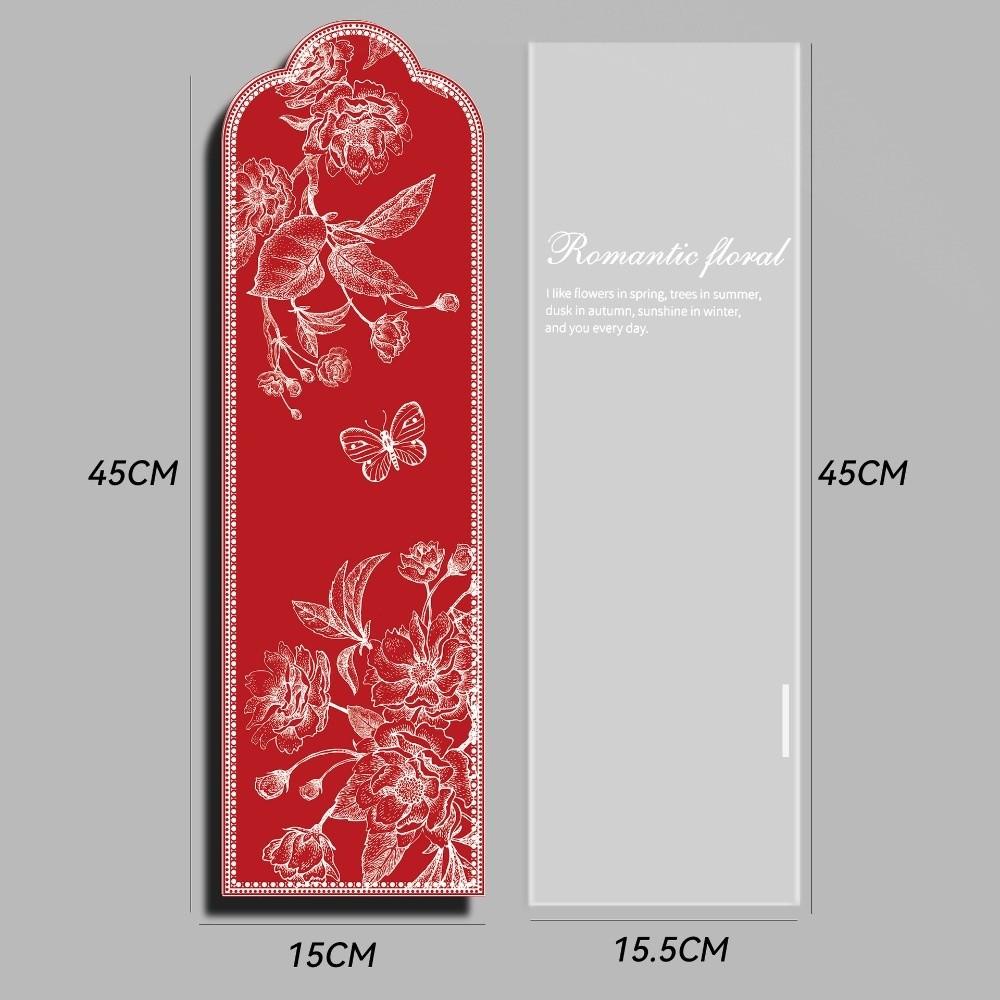 

10pcs/set Transparent Flower Wrapping Bag Waterproof Romantic Flower Packaging Bag Cellophane Paper Bouquet Cover 5x5x5cm