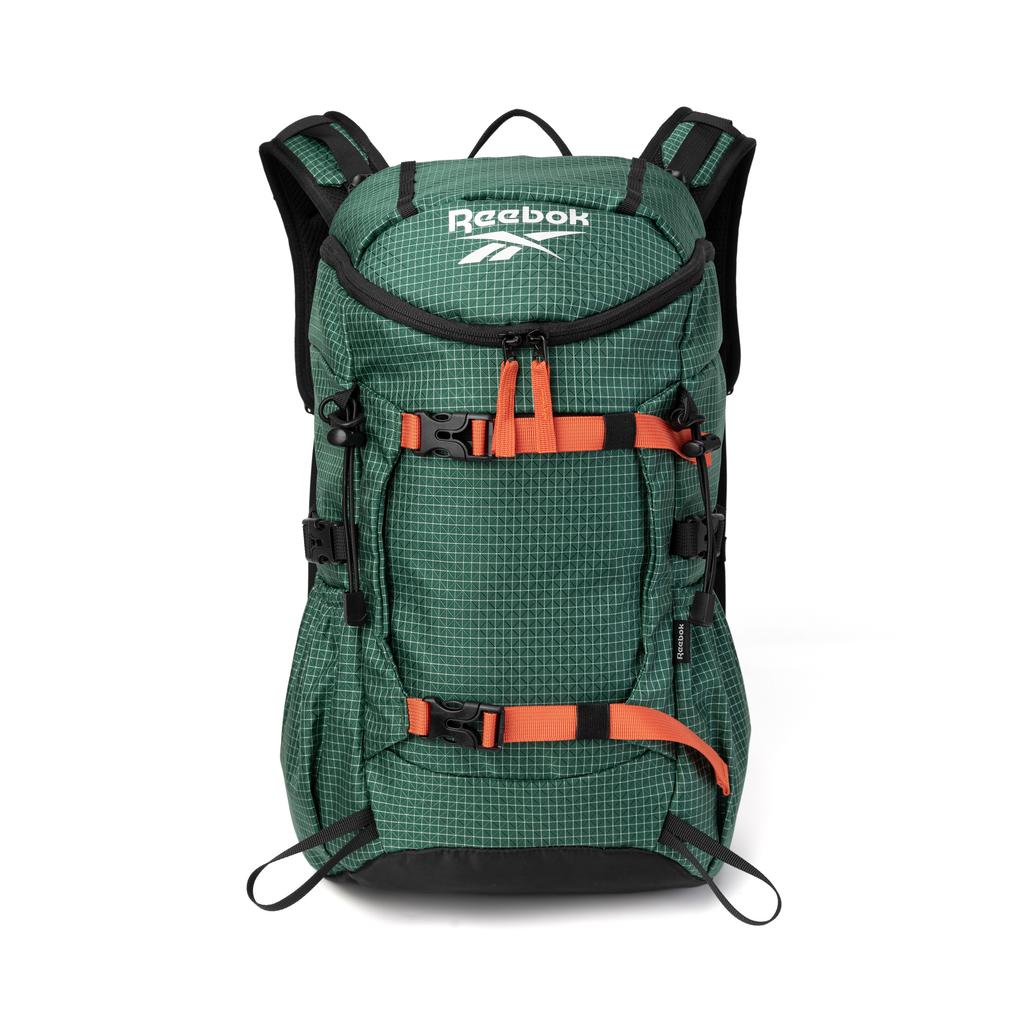 New Reebok Fabric Backpack Unisex Khaki Green/Jasper/Obsidian Black RB250104M