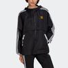 Women's Adidas Originals Trefoil Jackets Women's Black Hooded (Non-detachable) Moderate Straight Fit