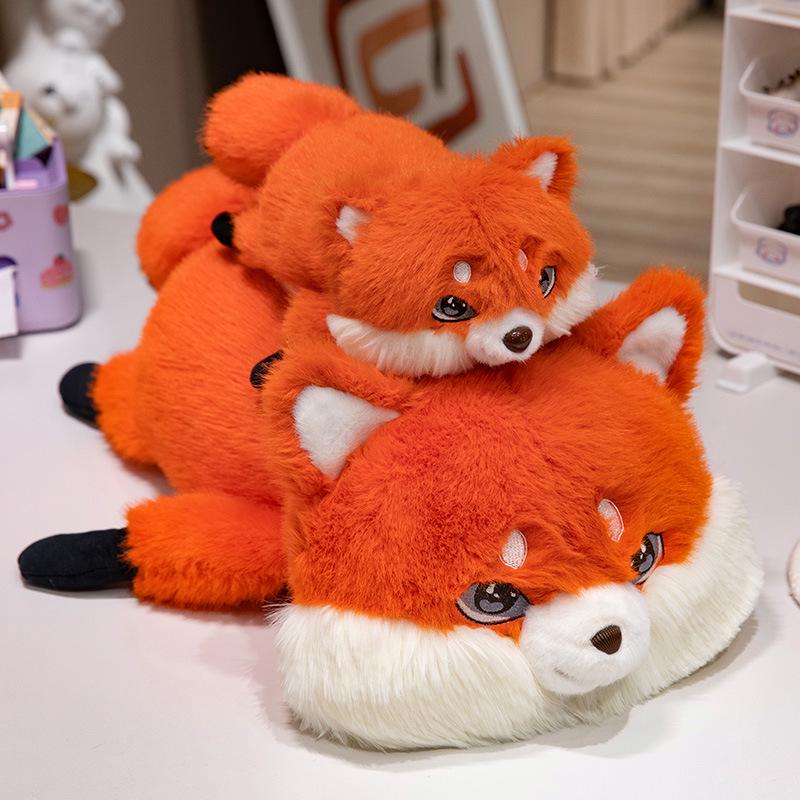 Cute Lying Fox Plush Toy Pillow - Birthday Gift