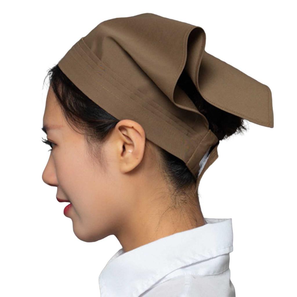 Working Cap Restaurant Triangle Hair Kerchief Vintage Fashion Cotton Chef Hat Hygiene Work Cap for Restaurant Accessories