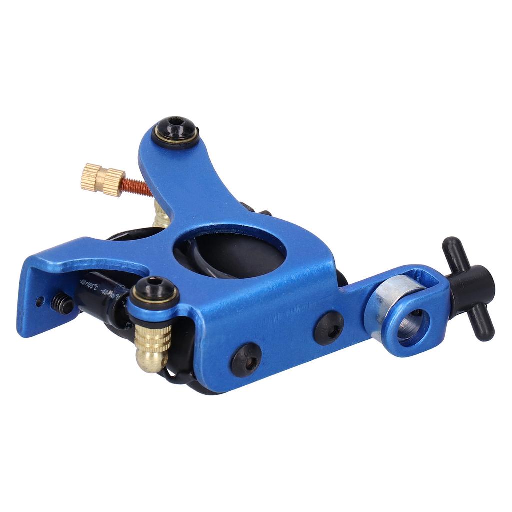 Coil Tattoo Machine Blue Alloy Frame Lightweight Low Noise Fast Heat Dissipation Device