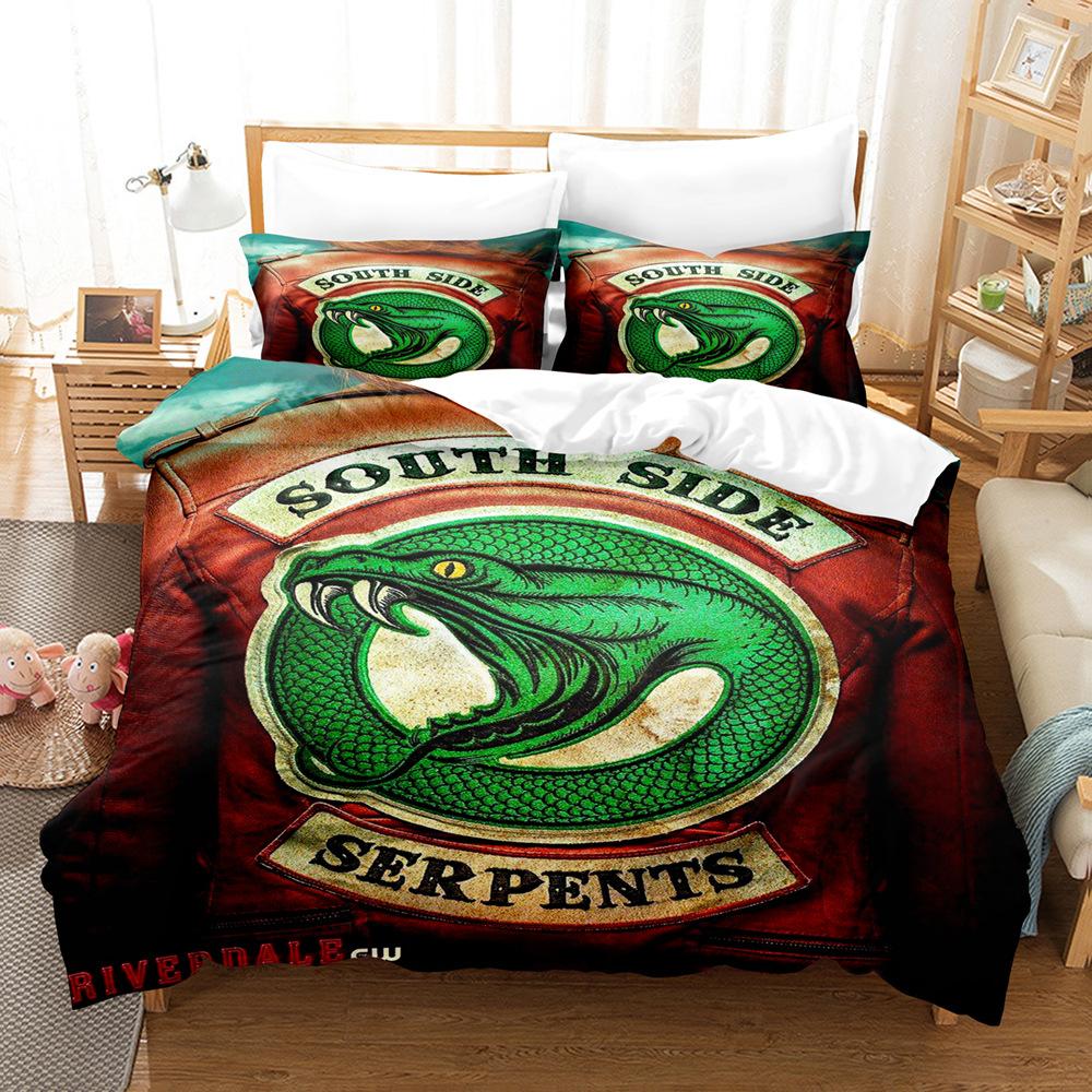 TV R-Riverdale Bedding Set Archie Andrews Betty Cooper Duvet Cover Bed Set Quilt Cover Pillowcase For Girls Boys Teen Decor
