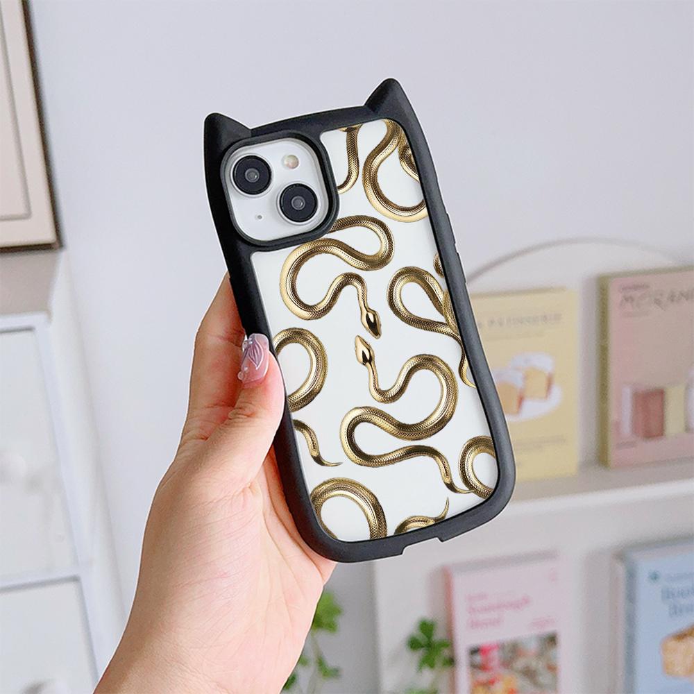 Мягкие чехлы для телефонов с кошачьими ушками для iPhone 16 15 13 12 11 Pro Max 14 Plus — фото 16