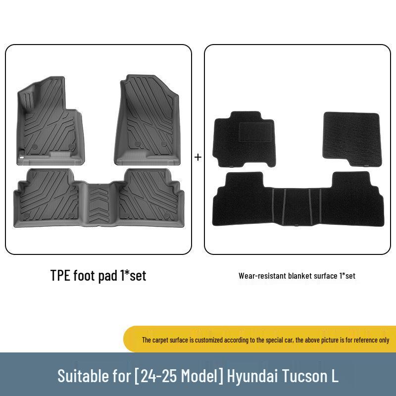 Hyundai Tucson (Model Years 24-25) TPE All-Weather Car, Seat Back, and Trunk Mats