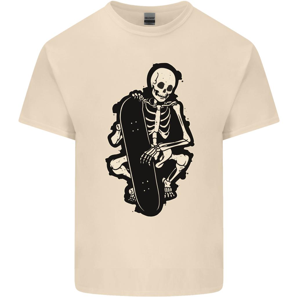 Skater Skeleton Skateboarding Skateboard Unisexs Light Cotton TShirt