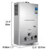 10L 5GPM Tankless Gas Natural Propane Hot Water Heater Instant Boiler