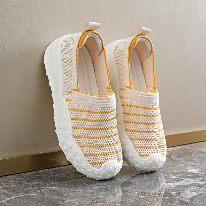 

Модные лоферы из ткани Женские плоские лоферы Женский новый стиль Корейский Черный Повседневный Сетка Zapatillas Mujer Эспадрильи Женские Летние Мягкие 34 жёлтый