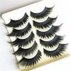 5 Paar Damen 3D-Kreuz dicke lange falsche Wimpern Bühnen-Make-up gefälschte Wimpern