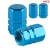 4Pcs Aluminum Alloy Car Wheel Tire Valve Caps Tyre Rim Stem Covers Airdust Waterproof For Automobiles Motorcycles Trucks Bikes