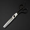 6.0 Inch Black Sandalwood Handle Nimpson Hair Scissors Haircut Flat Scissors Bangs Scissors Thin Scissors Vg10