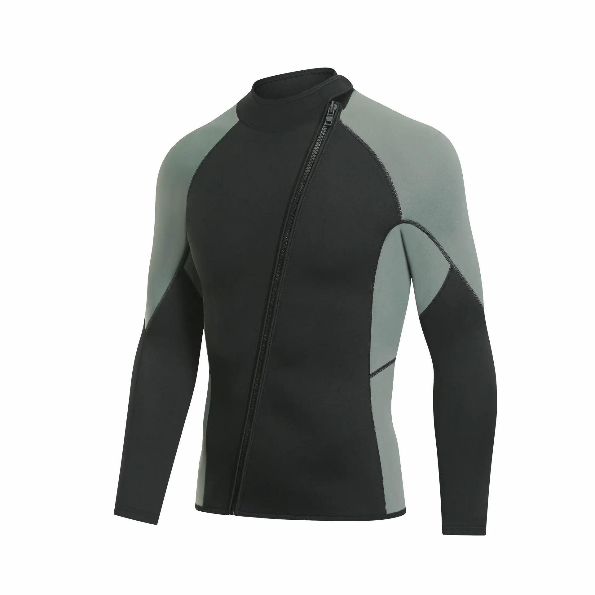 

Cross-Border Split 3mm Diving Suit Long Sleeve Sun Protection Swimming Dive Clothes Warm Anti-Cold Surfing Wetsuit XXXL