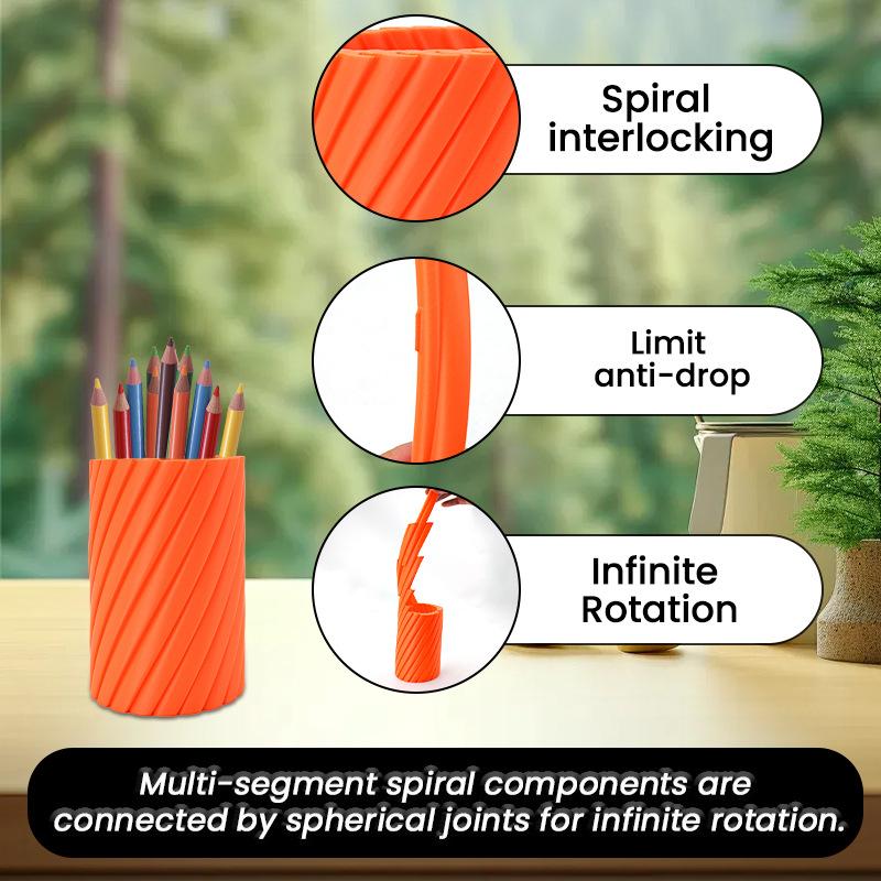 1Pcs Home Decoration Rotating Decompression Vase Creative Rotatable Dustproof Desktop Ornament Safe Material Household