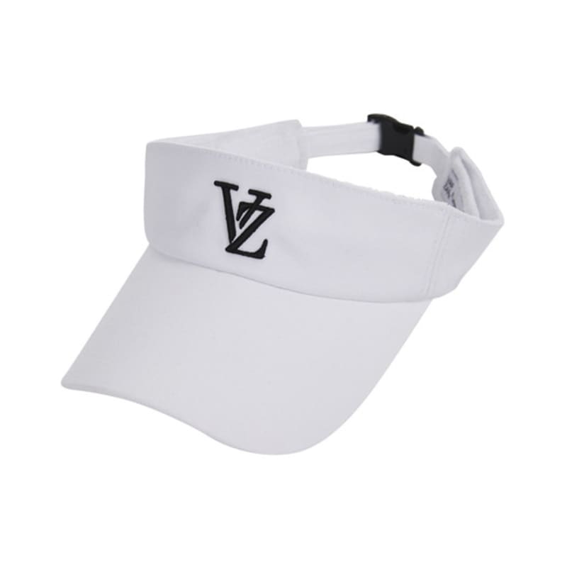 VARZAR 3D Monogram Logo Overfit Sun Cap White