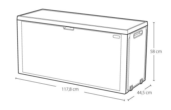 CAJA PARA JARDÍN/TERRAZA, EMILY 270L - KT 63 4597