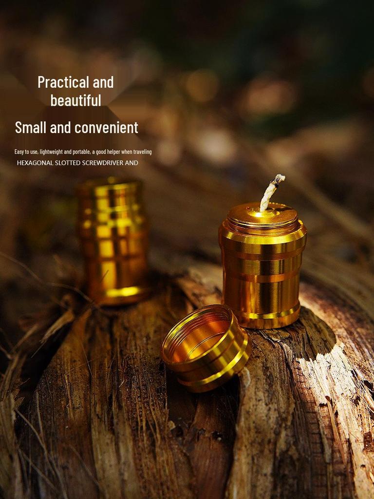 Mini Portable Blue Flame Aluminum Alloy Alcohol Lamp