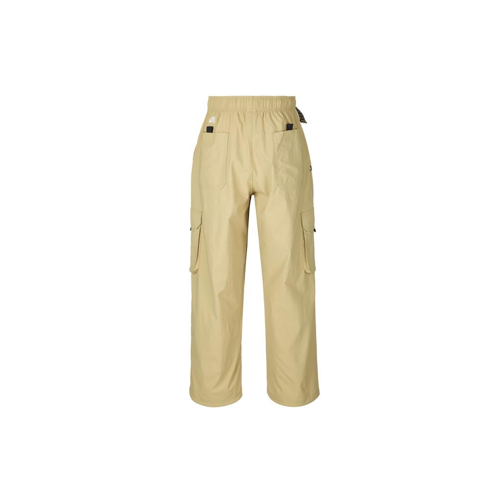 Nike Solid Color Loose Pocket Drawstring Casual Pants Men Bottoms Khaki FV7348-297
