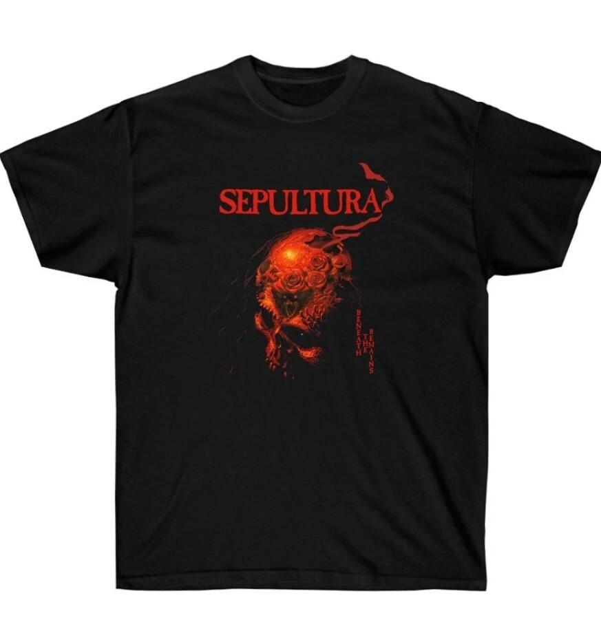 Sepultura band t-shirt, heavy metal band t-shirt TE4141 S