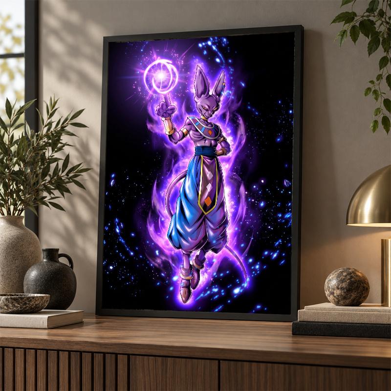 5D Diamond Painting Beerus DIY Full Drill Diamond Art Kit Home Decoration