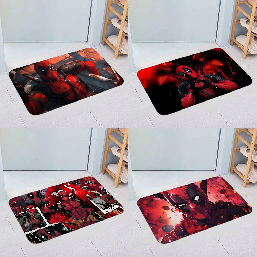 D-Deadpool Movie Entry Door Floor Mat Festive Decorations Carpet Bathroom Anti-slip Mat Entrance Doormat