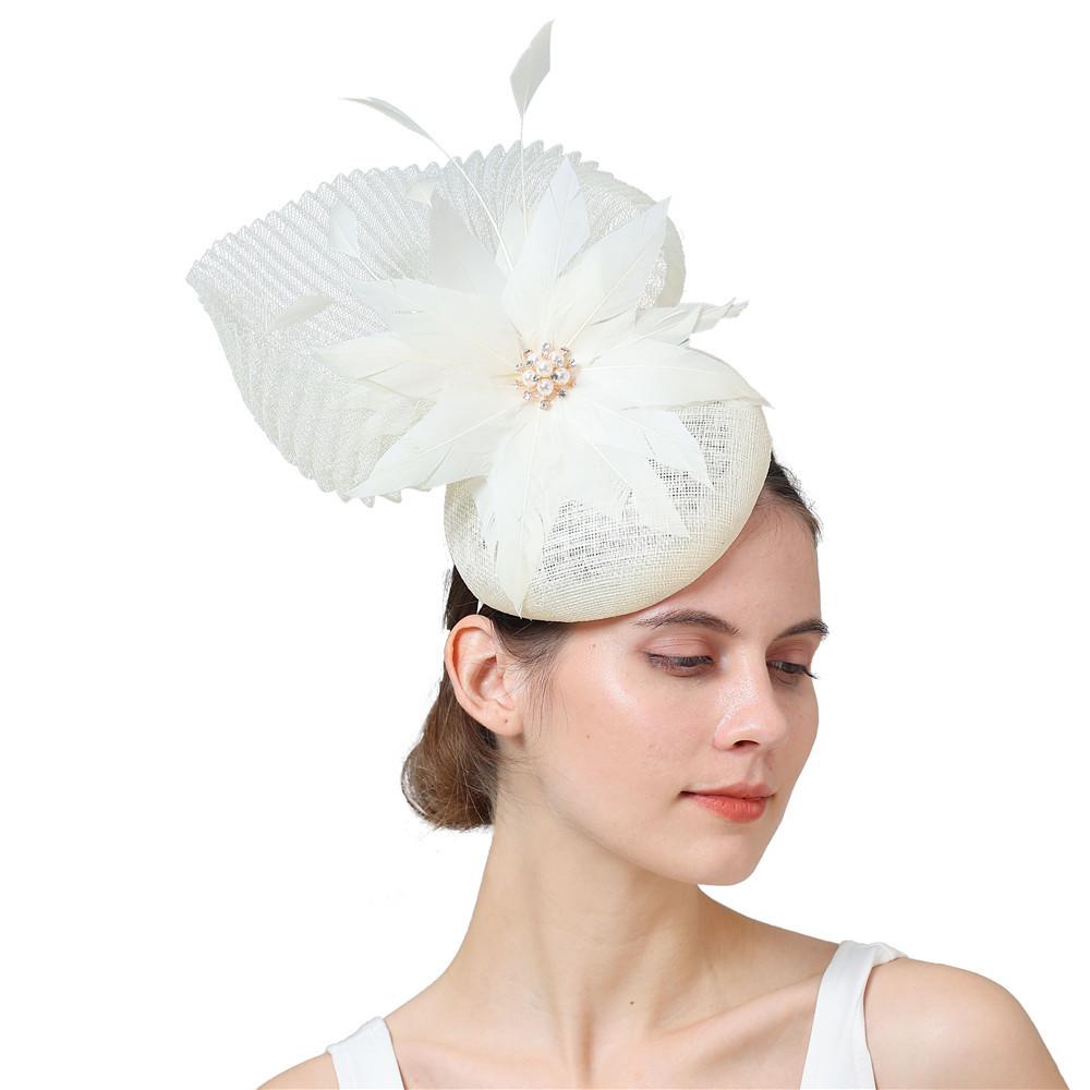 

High-Quality Hemp Top Hat Handmade Wedding Hat Headgear Mesh Hair Accessories European And American Style First Hand