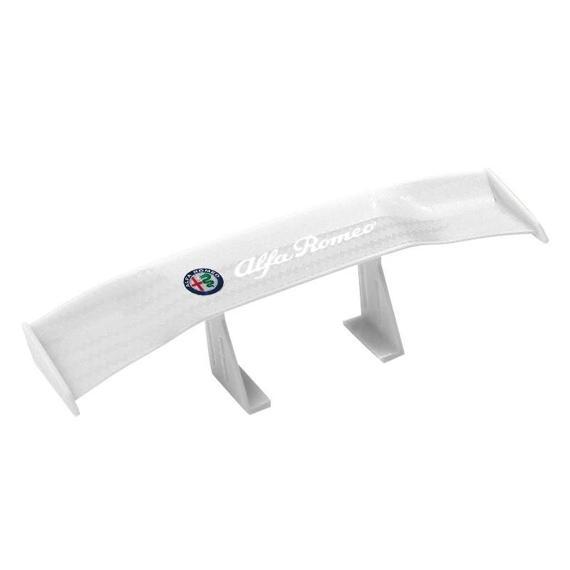Para Alfa Romeo Mini Spoiler 3D Asa Traseira do Porta-malas Lip Spoiler Adesivos Para Alfa Romeo Giulia Giulietta 156 159 147 Mito Stelvi