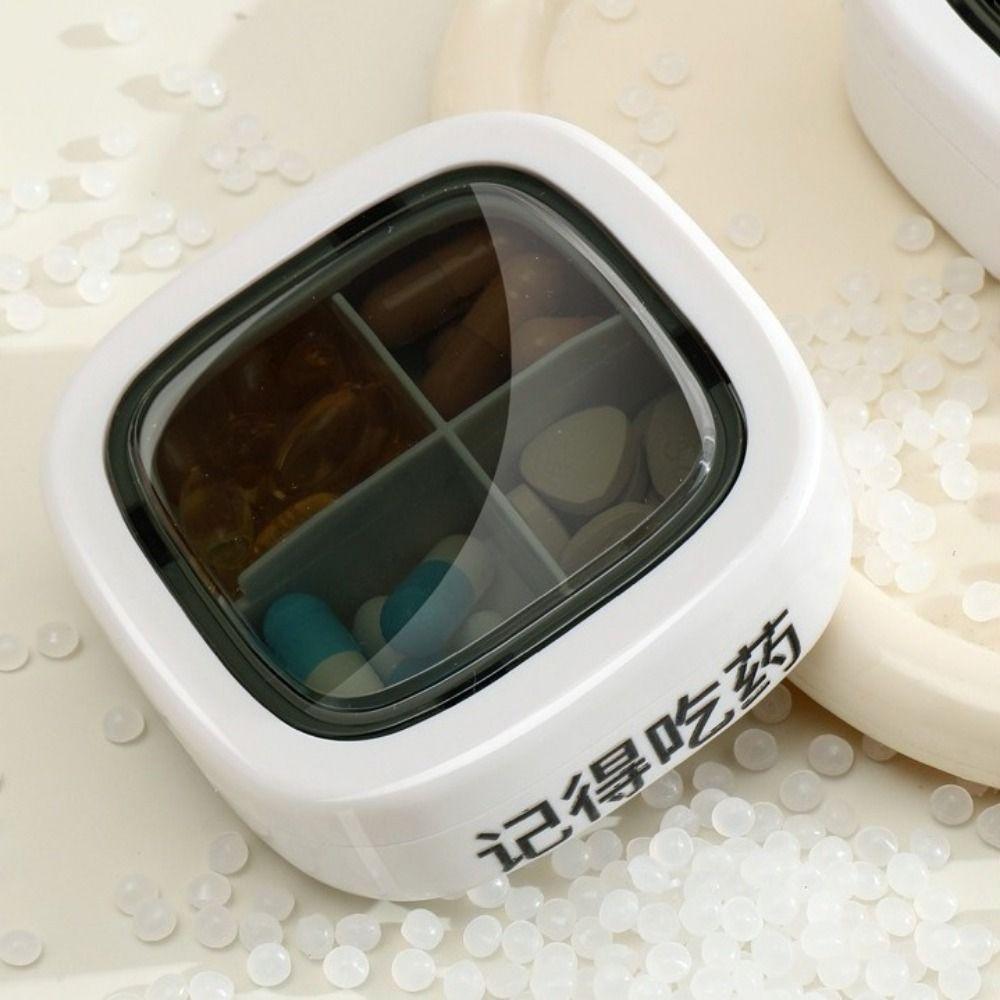 Moisture-proof Pill Box Plastic Medicine Container Portable Vitamin Organizer  Living Room