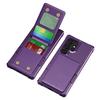 ZM11 For Samsung Galaxy S24 Ultra Case Leather+TPU Phone Cover with Card Holder